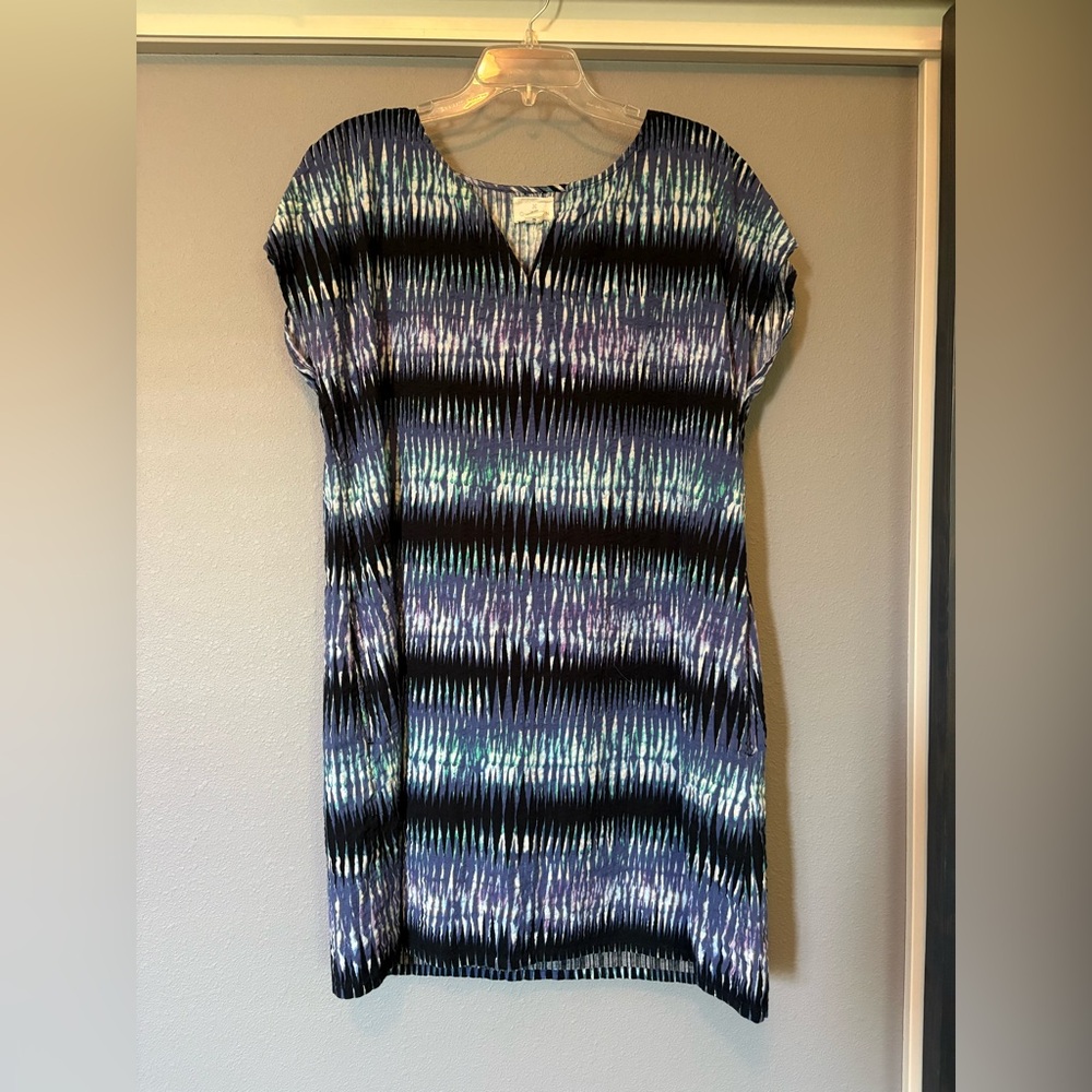 Caslon Black and White Sheath Dress with Cap Dolman Sleeves